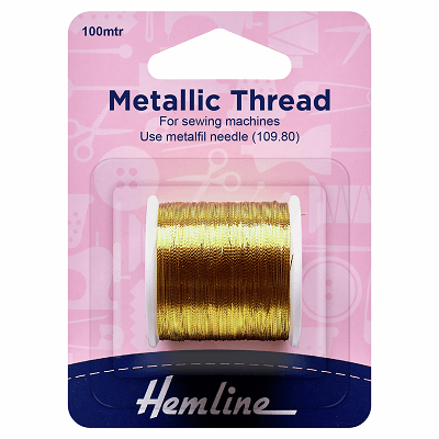 H242.G Metallic Thread: Gold - 100m ..